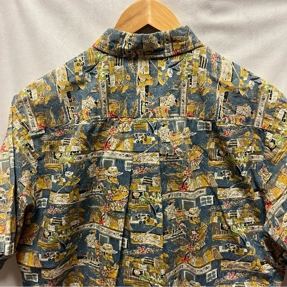 Kahala Vintage Men’s Printed Hawaiian Aloha Shirt. Made in Hawaii - Picture 7 of 9